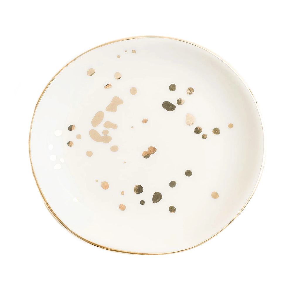 Gold Speckled Jewlery Dish